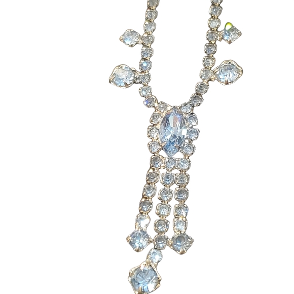 Antique Necklace with a Aqua Stones Costume - Picture 2 of 8